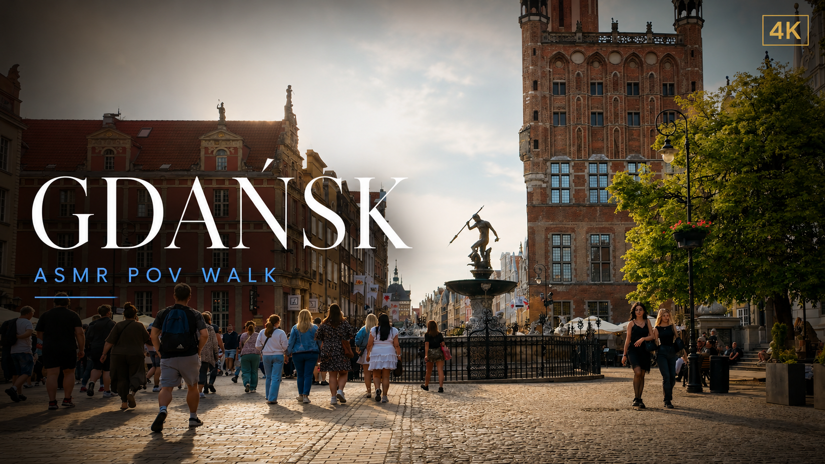 Neptune’s Fountain on Długi Targ (Long Market) in Gdańsk, Poland