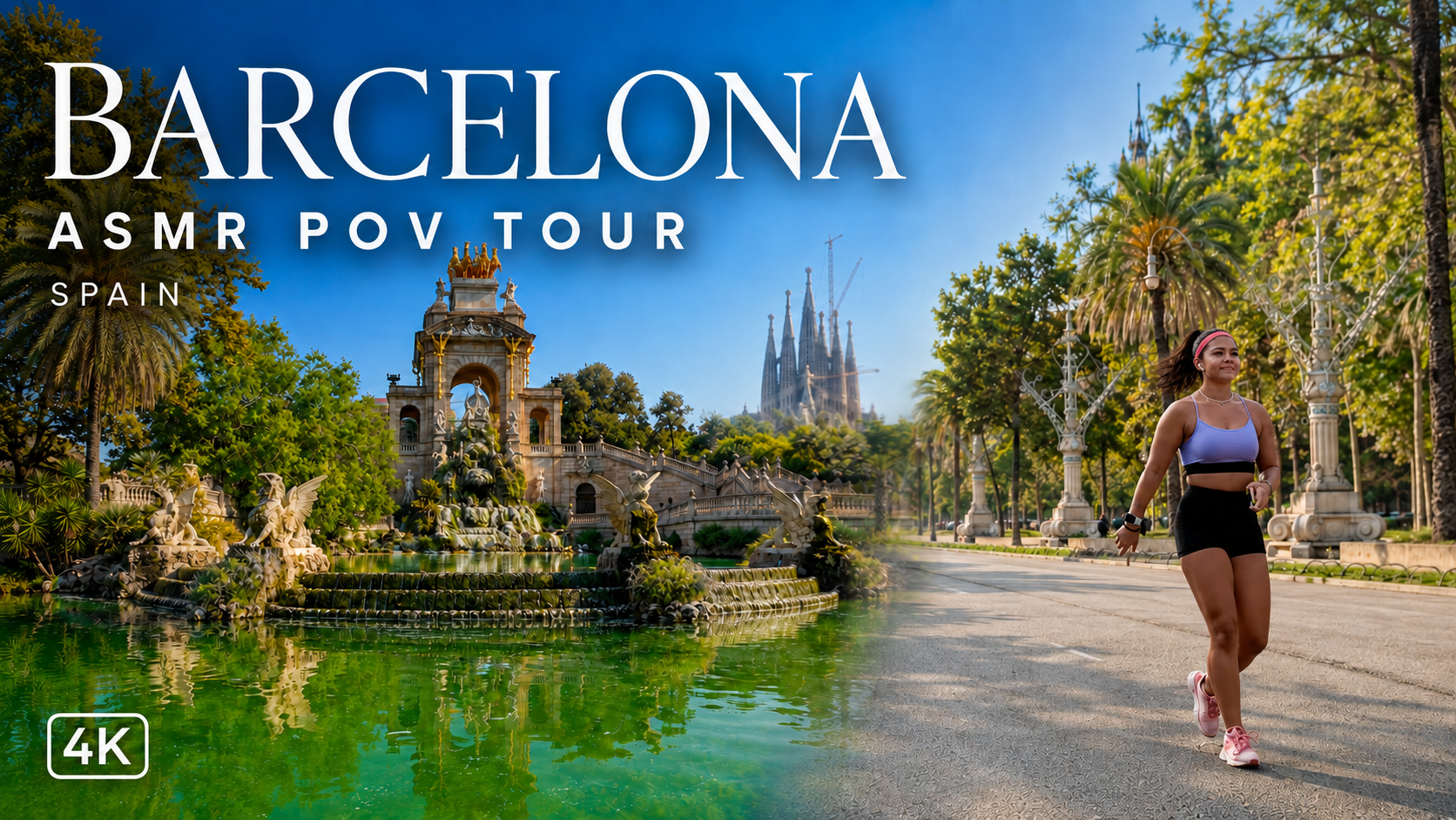 Walking tour in Barcelona, Spain